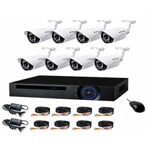 Kit Vidéo Surveillance AHD CCTV 8 Caméras de Sécurité