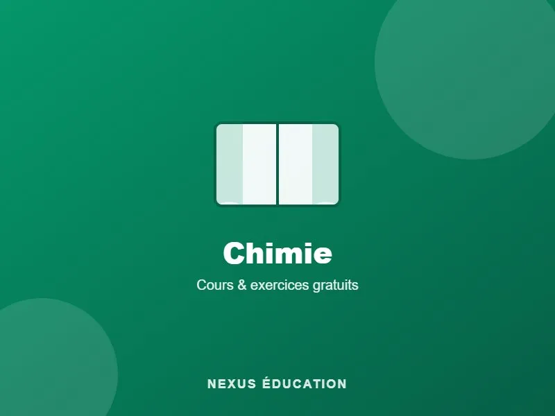 Cours de chimie de lycée (France)